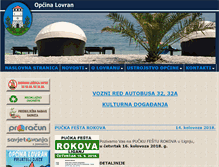 Tablet Screenshot of opcinalovran.hr